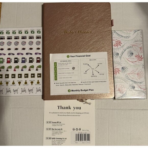 Budget Planner, UpUGo Monthly Accounts Book and B5 (6.97×10.04Inch), Rosegold - Picture 1 of 9